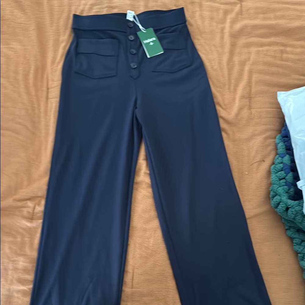 Women's Black High-Waisted Pants by Halara